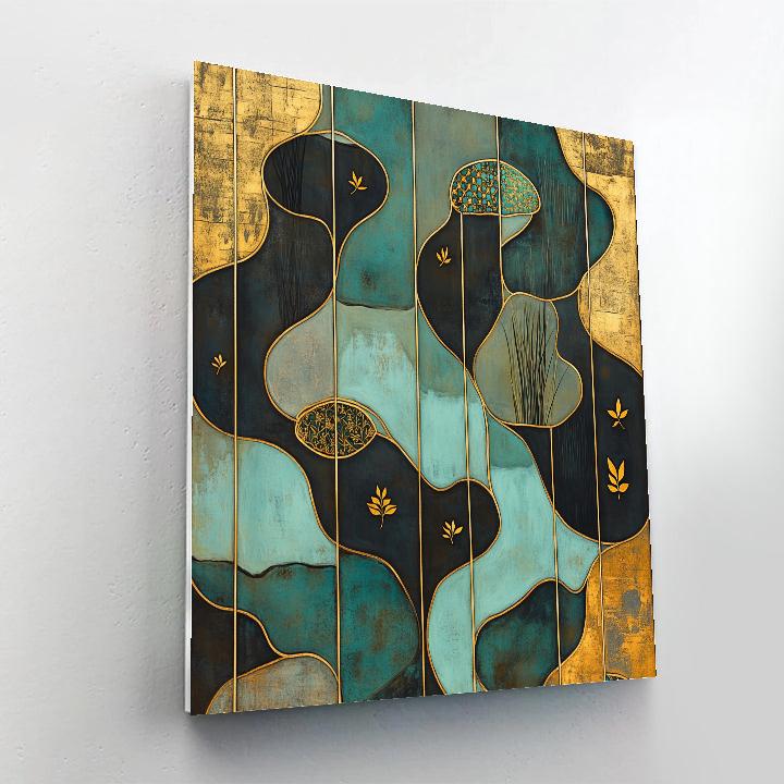 Gustav Klimt Inspired Celestial Mosaic Wetlands Paint by numbers kits