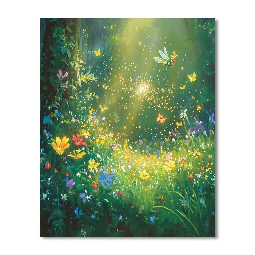 Tinker Bell’s Pixie Dust Surprise Disney Inspired DIY paint by numbers