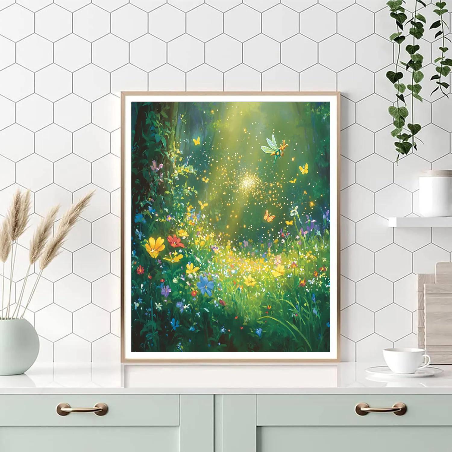 Tinker Bell’s Pixie Dust Surprise Disney Inspired DIY paint by numbers