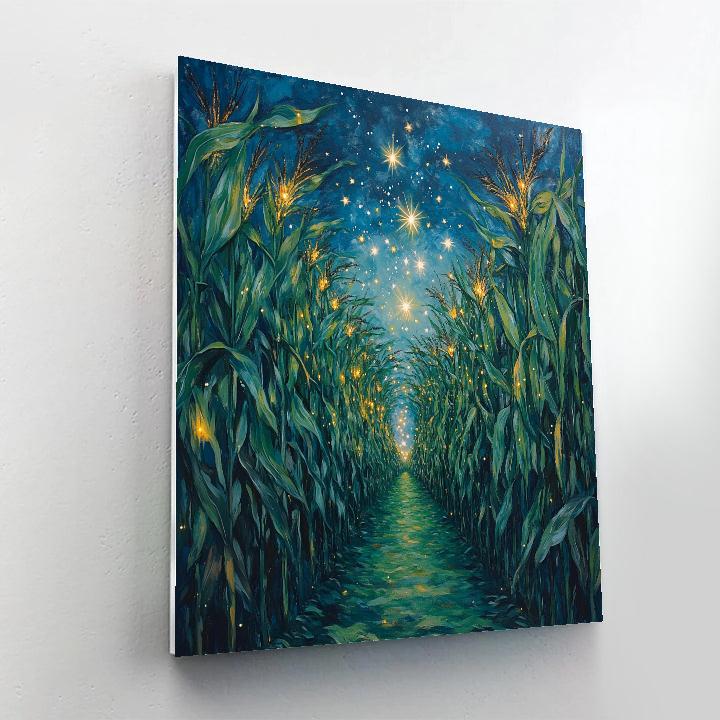 Frida Kahlo Inspired Cornfield Of Celestial Arches Painting by numbers kit
