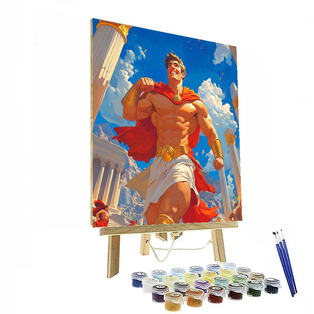 Hercules’ Olympus Training Day Disney Inspired Numbered painting kits