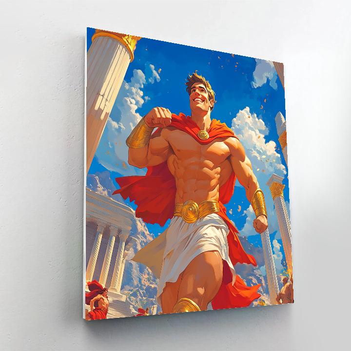 Hercules’ Olympus Training Day Disney Inspired Numbered painting kits