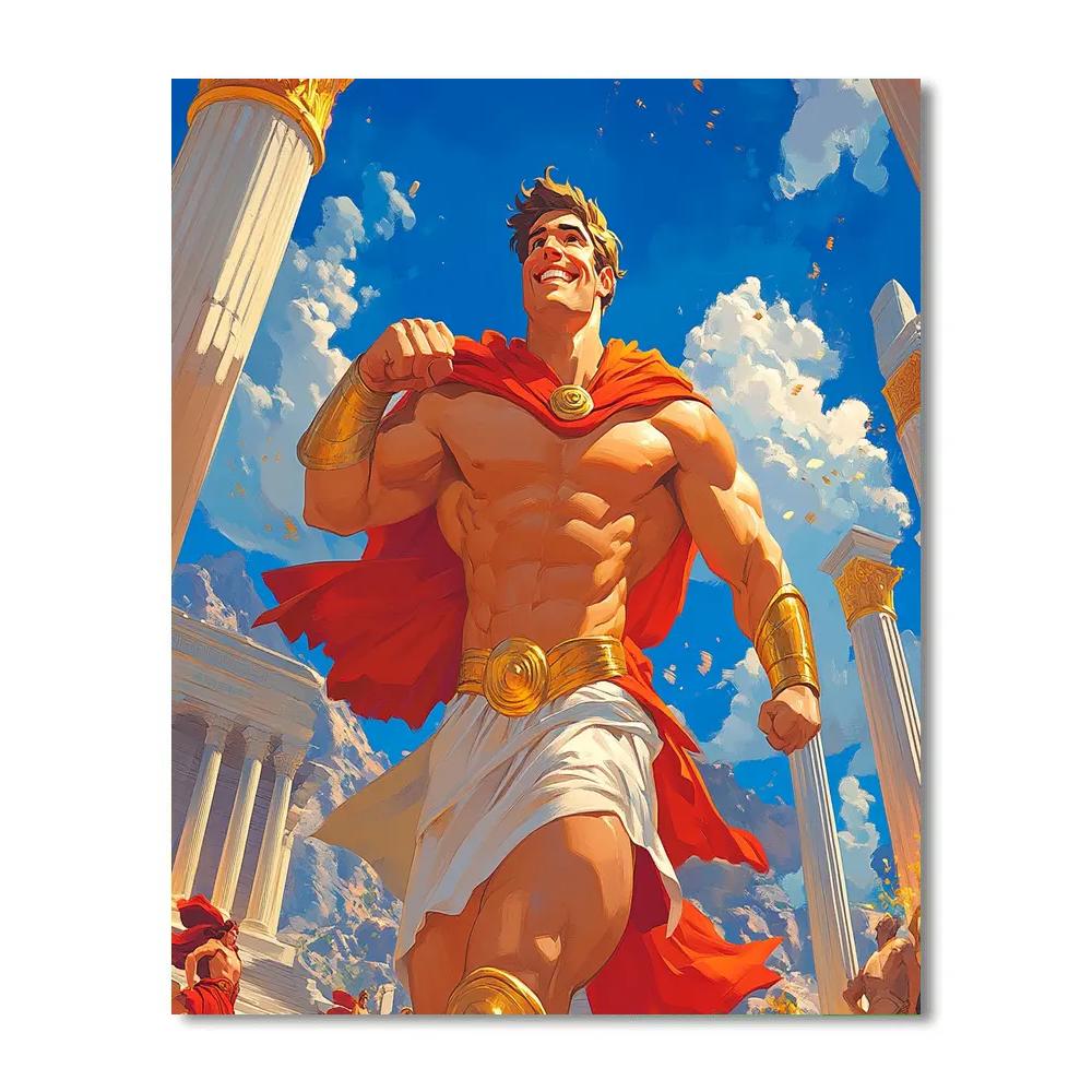 Hercules’ Olympus Training Day Disney Inspired Numbered painting kits