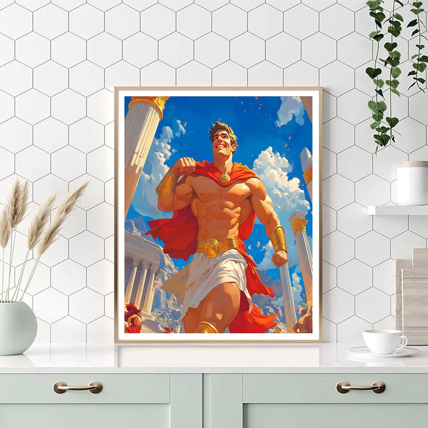 Hercules’ Olympus Training Day Disney Inspired Numbered painting kits