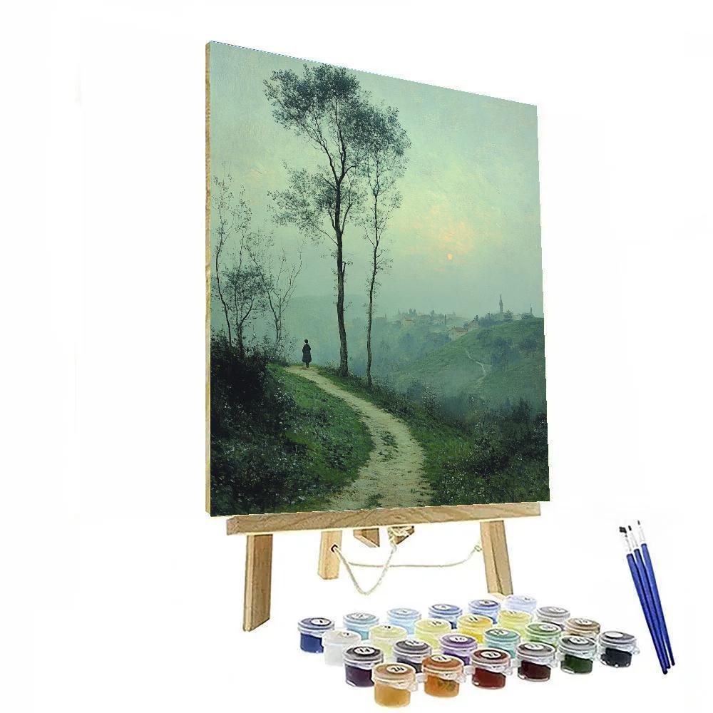Corot Inspired Morning Countryside Path Painting by numbers kit