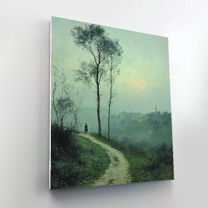 Corot Inspired Morning Countryside Path Painting by numbers kit