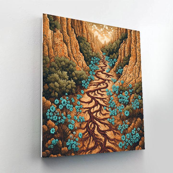 Frida Kahlo Inspired River Of Braided Roots Painting by numbers kit