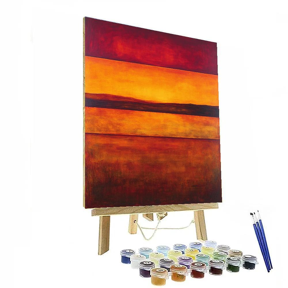 Rothko Inspired Meditative Sunset Fields Painting by numbers kit