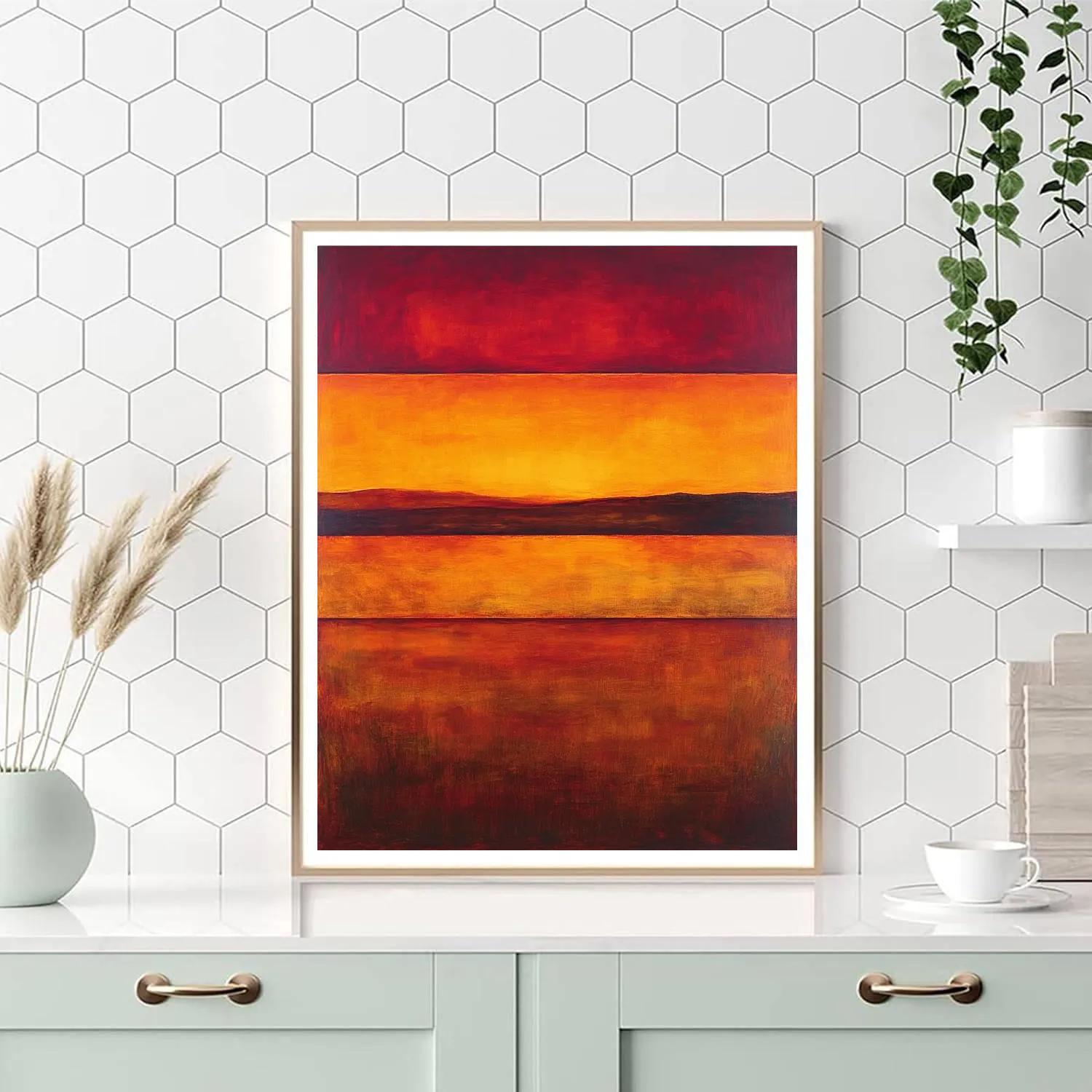 Rothko Inspired Meditative Sunset Fields Painting by numbers kit