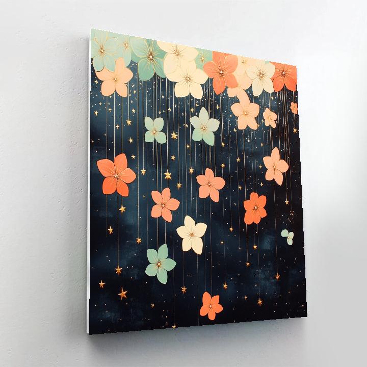 Gustav Klimt Inspired Celestial Petal Drift Paint by numbers kits