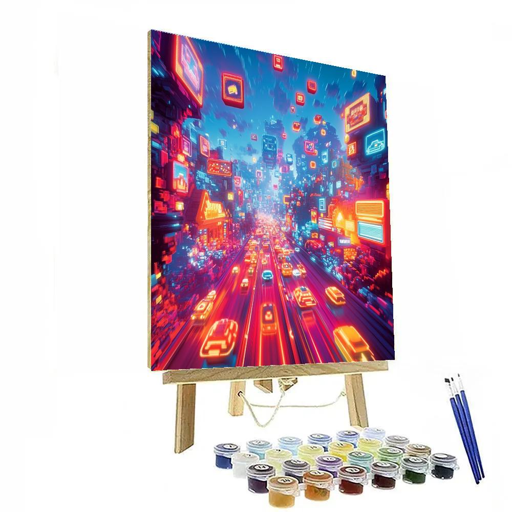 Wreck-It Ralph’s Video Game Rally Disney Inspired painting number kit