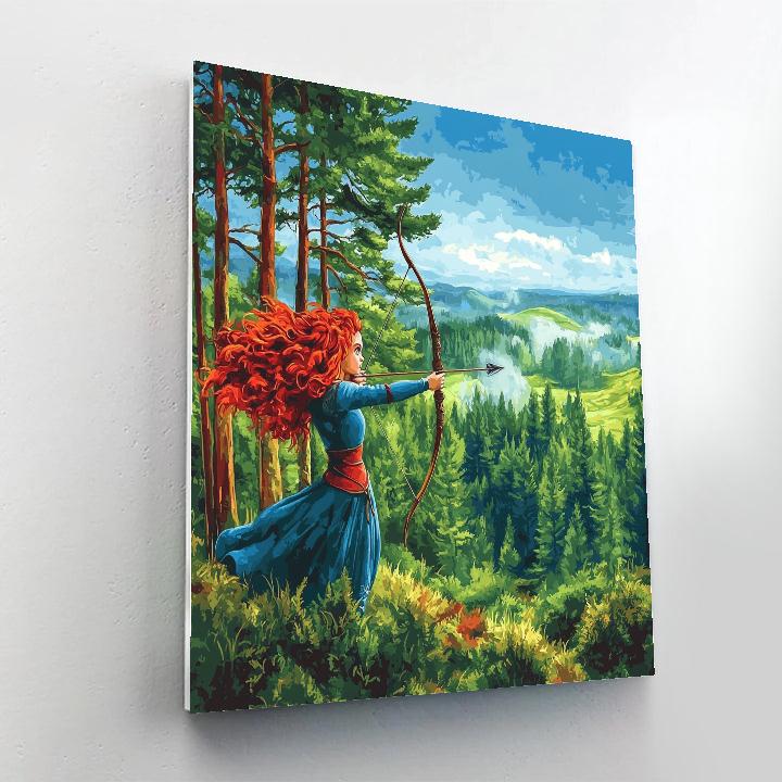Merida’s Highland Archery Challenge Disney Inspired Painting by numbers kit