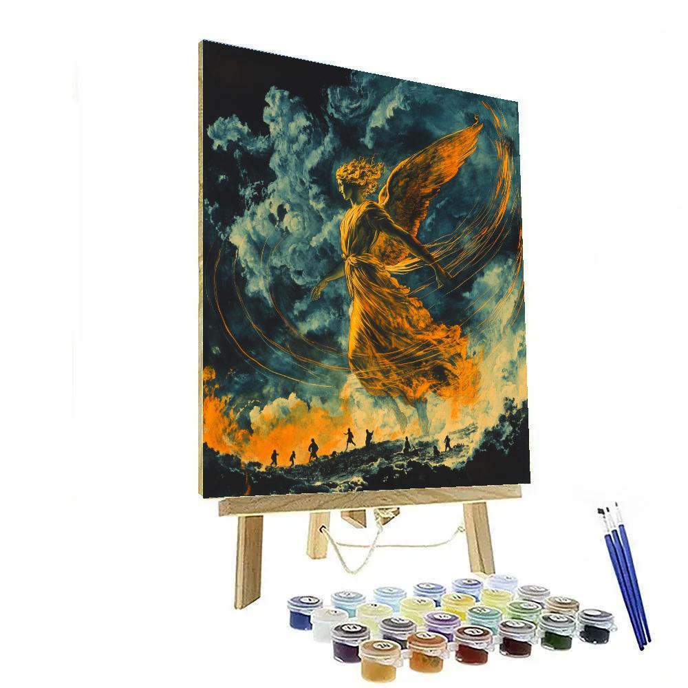 William Blake Inspired Mythic Angel Sky Numbered painting kits