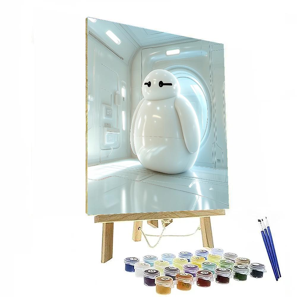 Baymax’s Caring Robot Moment Disney Inspired paint by number