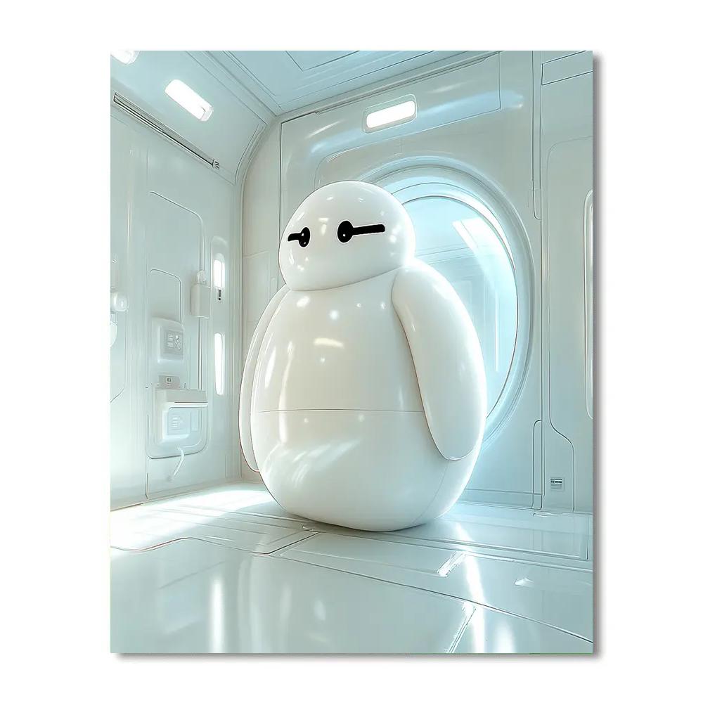 Baymax’s Caring Robot Moment Disney Inspired paint by number