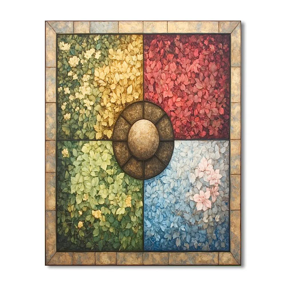 Frida Kahlo Inspired Garden Of Broken Seasons Painting by numbers kit