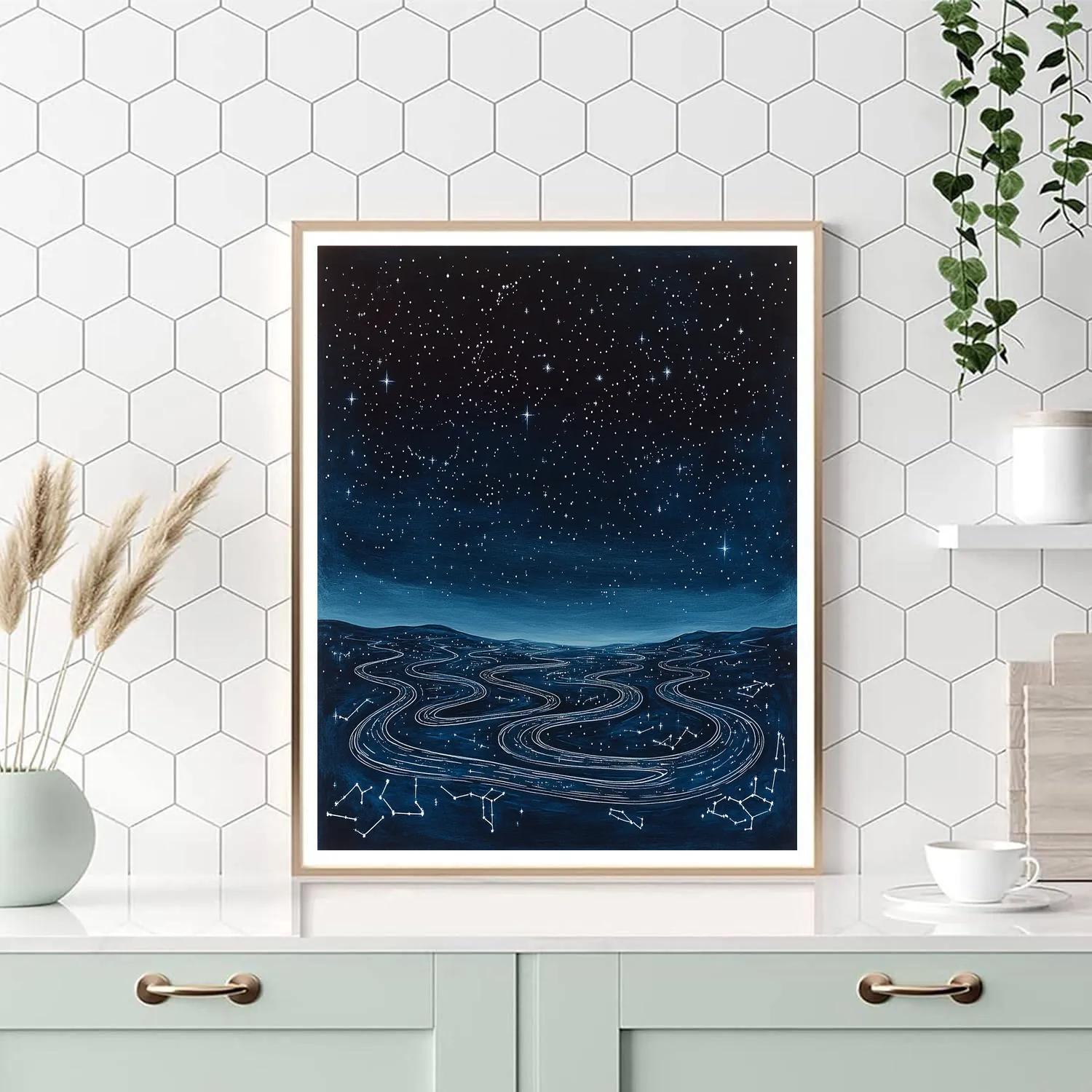 Leonardo Da Vinci Inspired Stellar Labyrinth paint by number