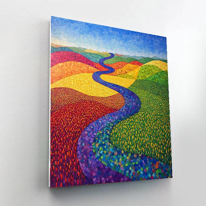 Frida Kahlo Inspired Rainbow Serpent Of Cornfields DIY paint by numbers