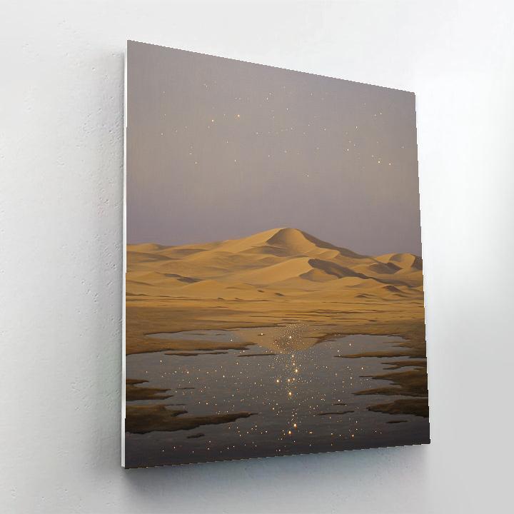 Leonardo Da Vinci Inspired Desert Star Mirage painting number kit