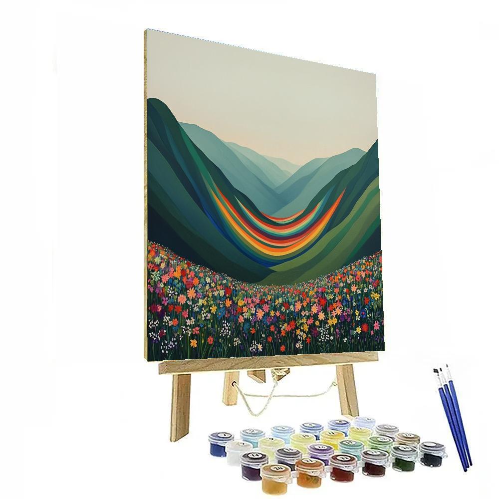 Frida Kahlo Inspired Sacred Valley Of Braided Rainbows Painting by numbers kit
