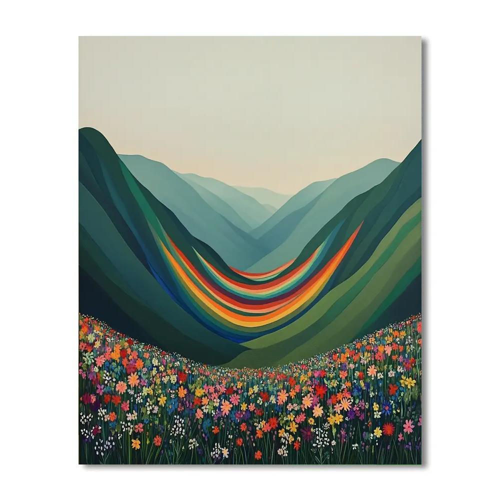 Frida Kahlo Inspired Sacred Valley Of Braided Rainbows Painting by numbers kit