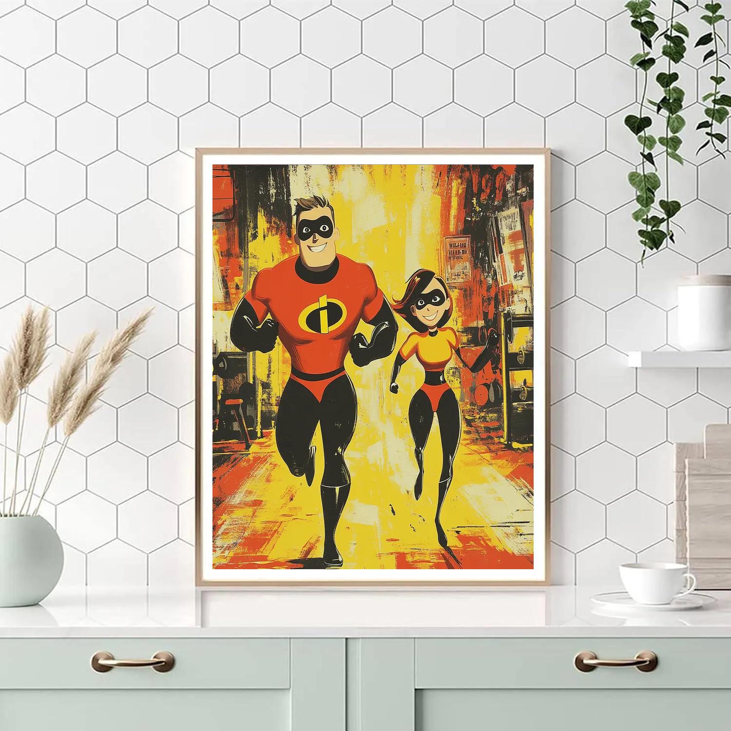 The Incredibles’ Family Workout Disney Inspired Numbered painting kits