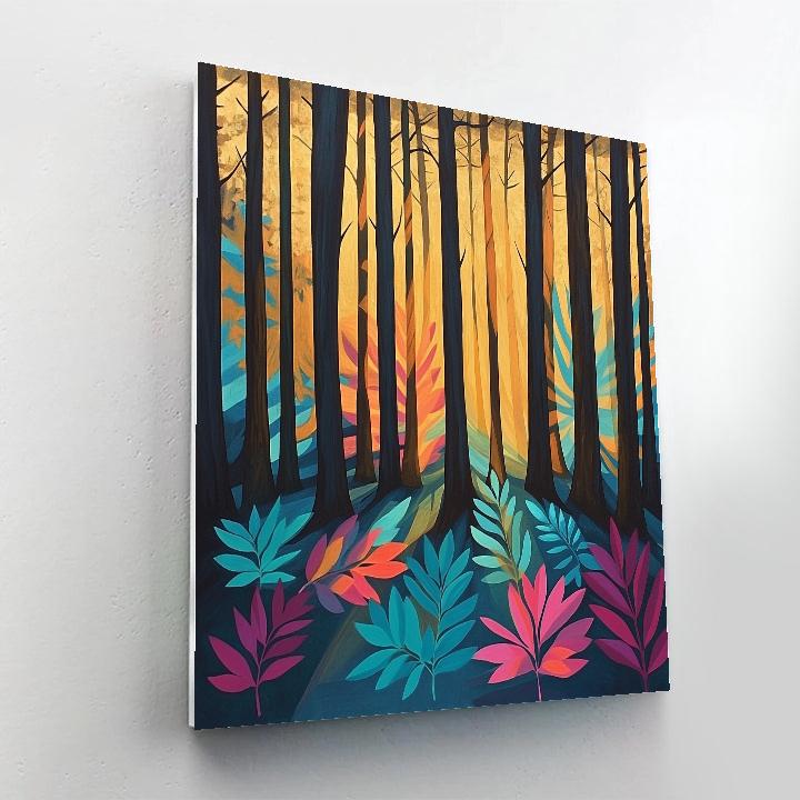 Frida Kahlo Inspired Forest Of Painted Shadows DIY paint by numbers