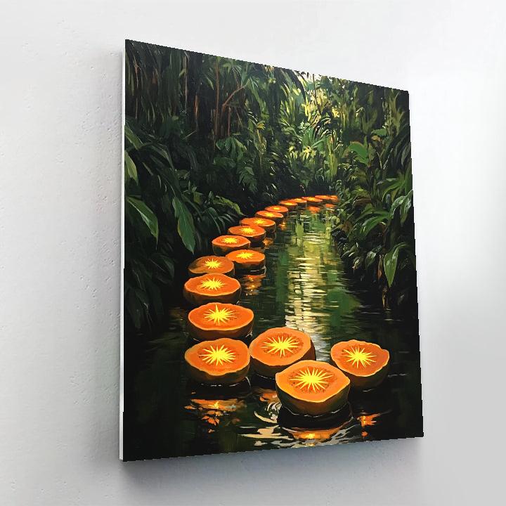 Frida Kahlo Inspired River Of Papaya Suns Painting by numbers kit