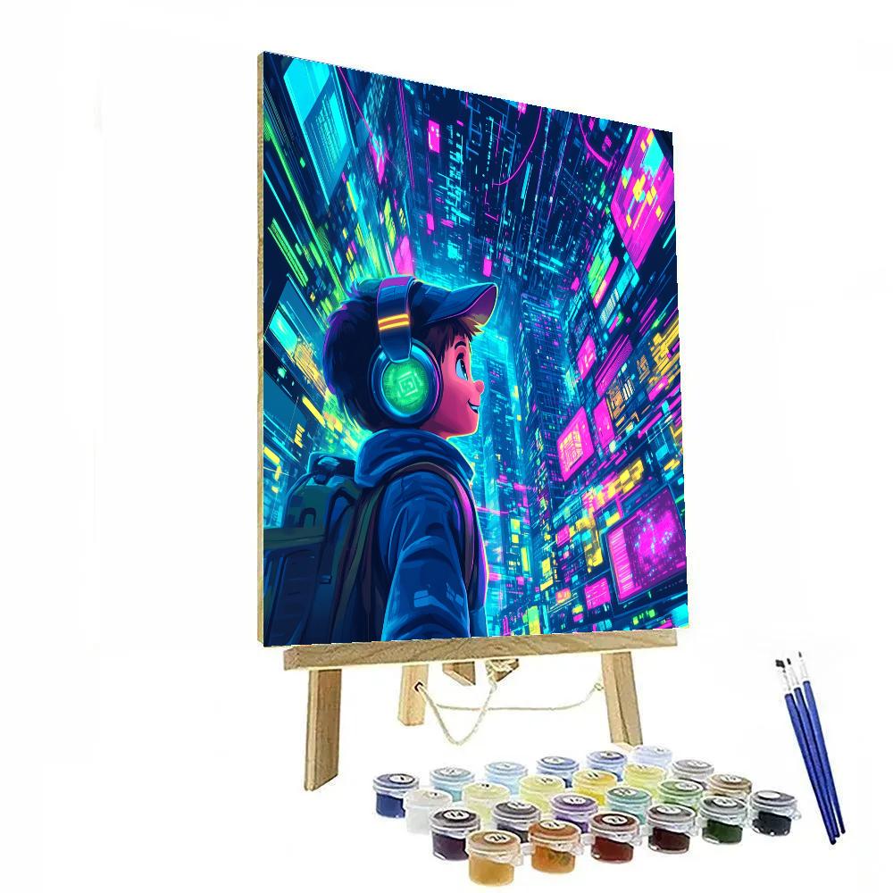 Ralph Breaks The Internet’s Digital Fun Disney Inspired Painting by numbers kit