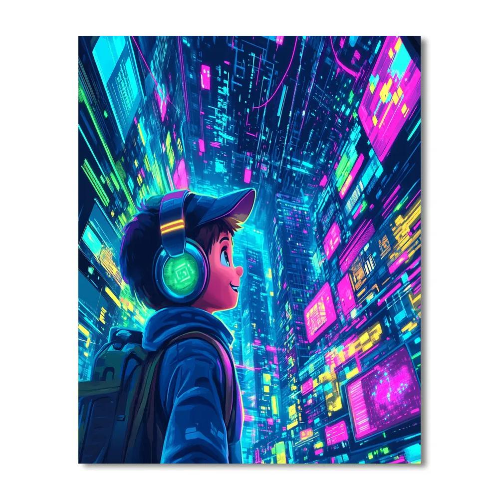 Ralph Breaks The Internet’s Digital Fun Disney Inspired Painting by numbers kit