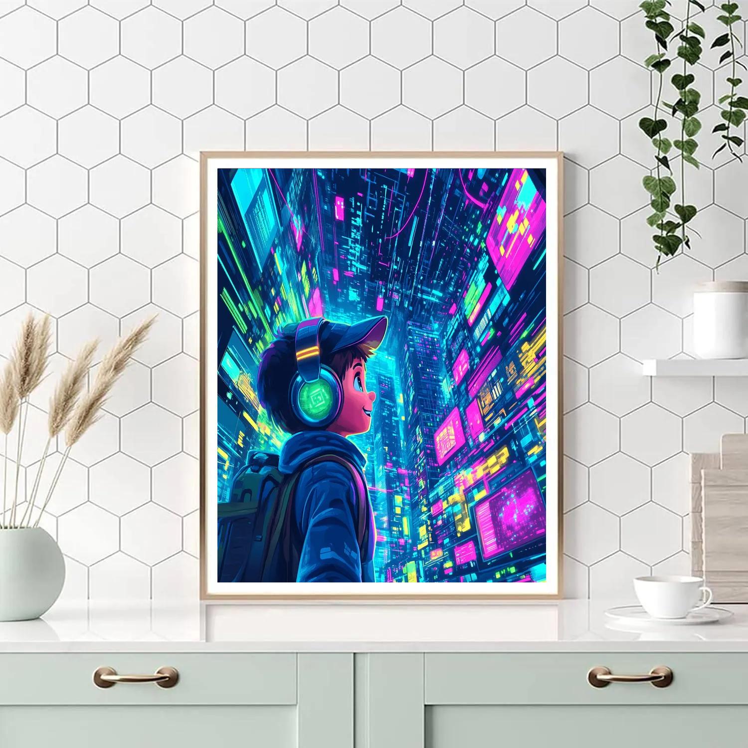 Ralph Breaks The Internet’s Digital Fun Disney Inspired Painting by numbers kit