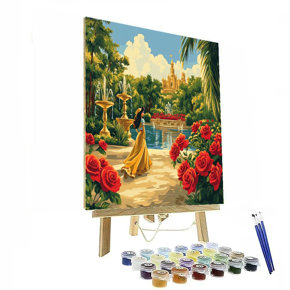 Jasmine’s Royal Garden Dream Disney Inspired Number painting