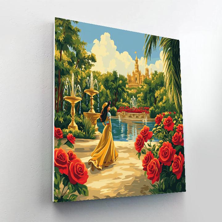 Jasmine’s Royal Garden Dream Disney Inspired Number painting