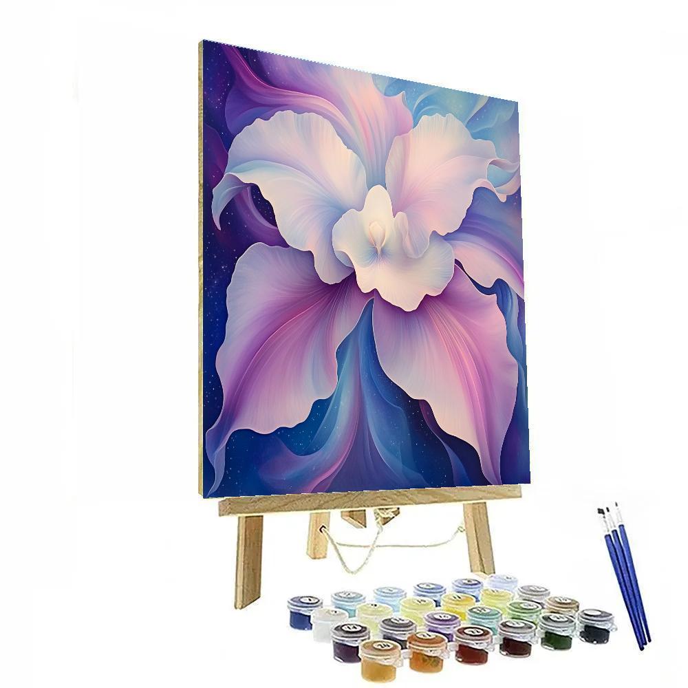 Georgia OKeeffe Inspired Nebula Orchid DIY paint by numbers