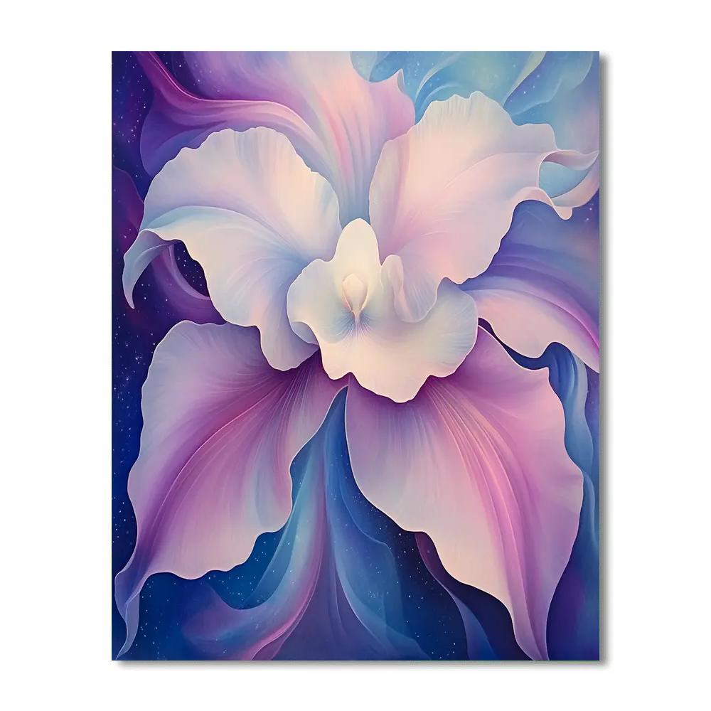 Georgia OKeeffe Inspired Nebula Orchid DIY paint by numbers