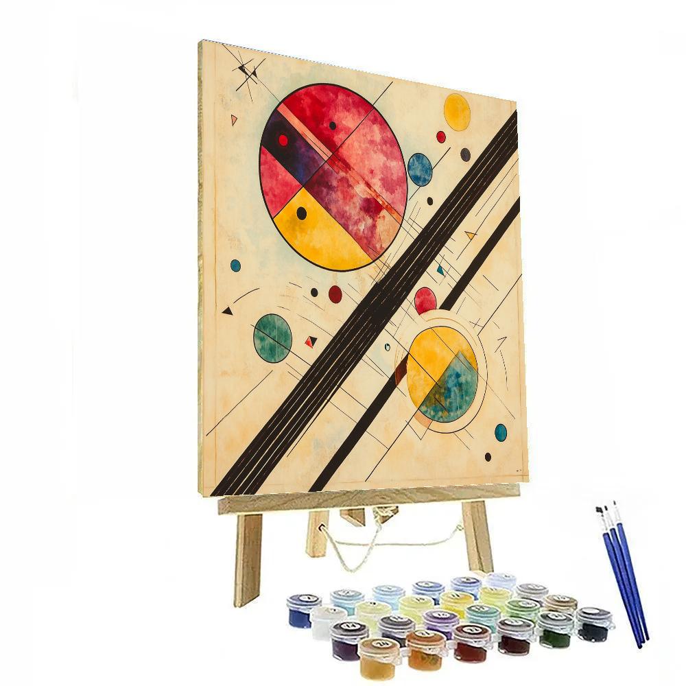 Kandinsky Inspired Orbital Music Abstraction Numbered painting kits