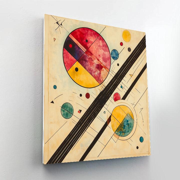 Kandinsky Inspired Orbital Music Abstraction Numbered painting kits