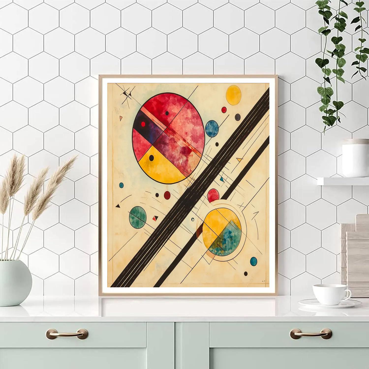 Kandinsky Inspired Orbital Music Abstraction Numbered painting kits