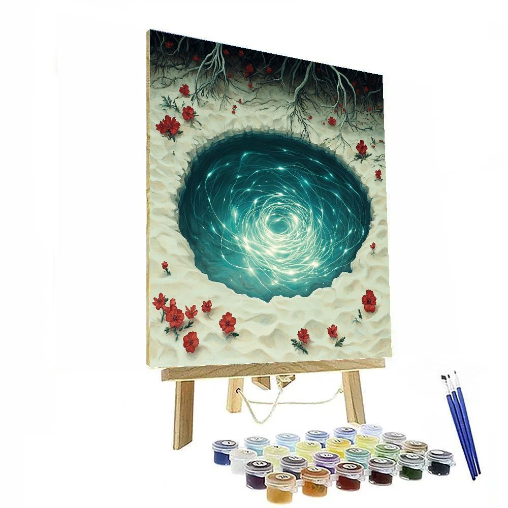 Frida Kahlo Inspired Lagoon Of Indigo Roots painting number kit