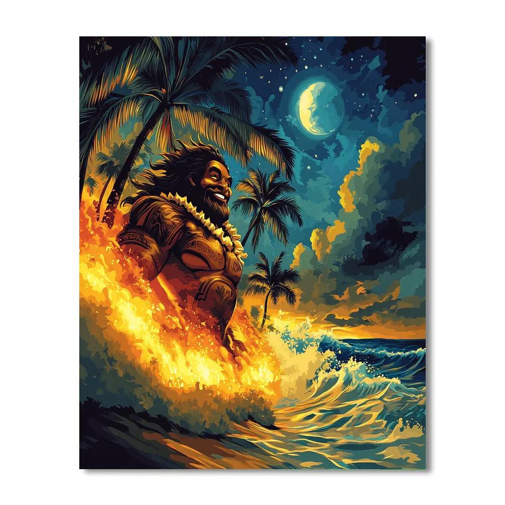 Maui’s Island Dance Celebration Disney Inspired Painting by numbers kit