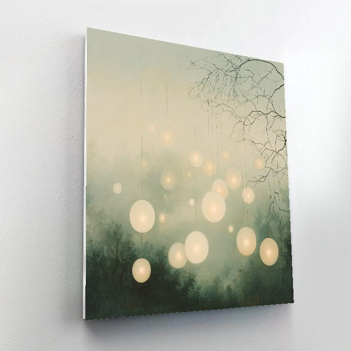 Leonardo Da Vinci Inspired Orchard Fog Constellations Paint by numbers art