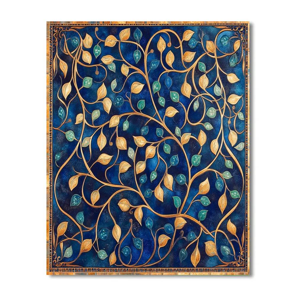 Gustav Klimt Inspired Golden Celestial Vine Canopy Painting by numbers kit