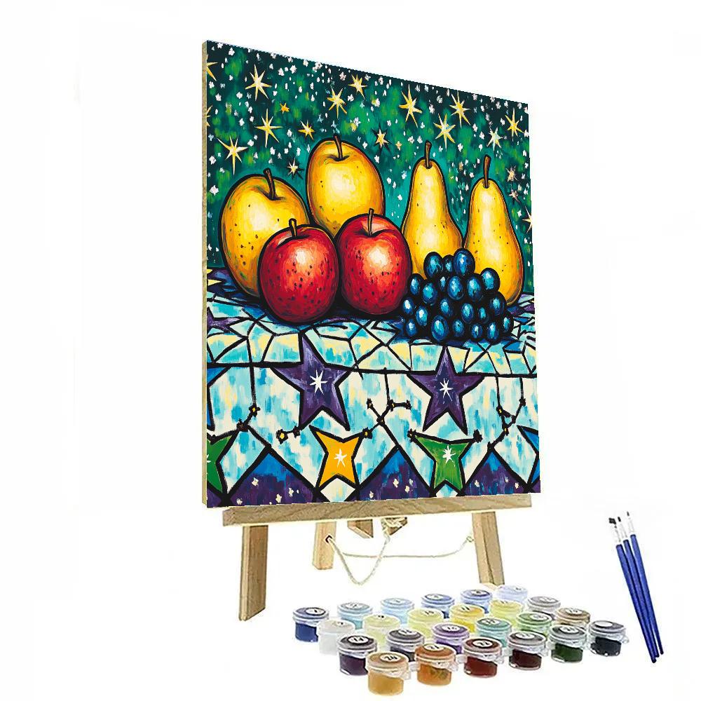 Matisse Inspired Cosmic Fruit Still Life Paint by numbers kits