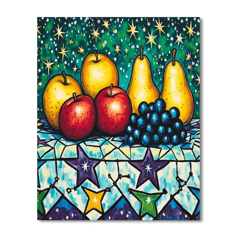 Matisse Inspired Cosmic Fruit Still Life Paint by numbers kits