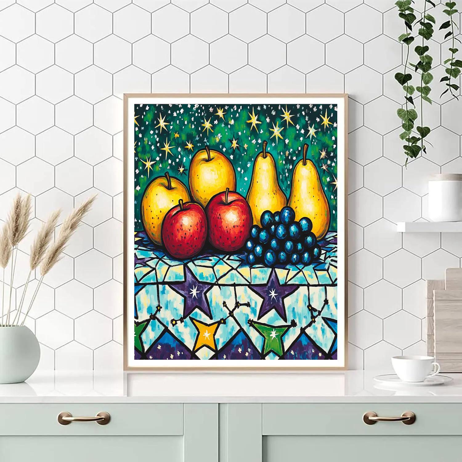 Matisse Inspired Cosmic Fruit Still Life Paint by numbers kits