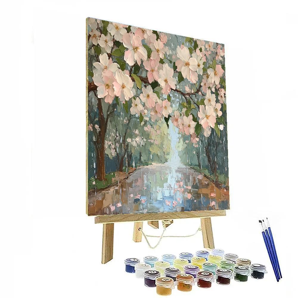 Claude Monet Inspired Orchard Blossoms After Rain Paint by numbers art
