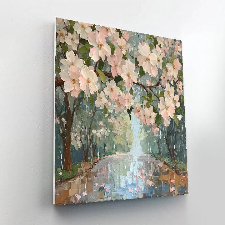 Claude Monet Inspired Orchard Blossoms After Rain Paint by numbers art