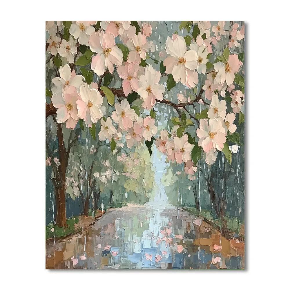 Claude Monet Inspired Orchard Blossoms After Rain Paint by numbers art