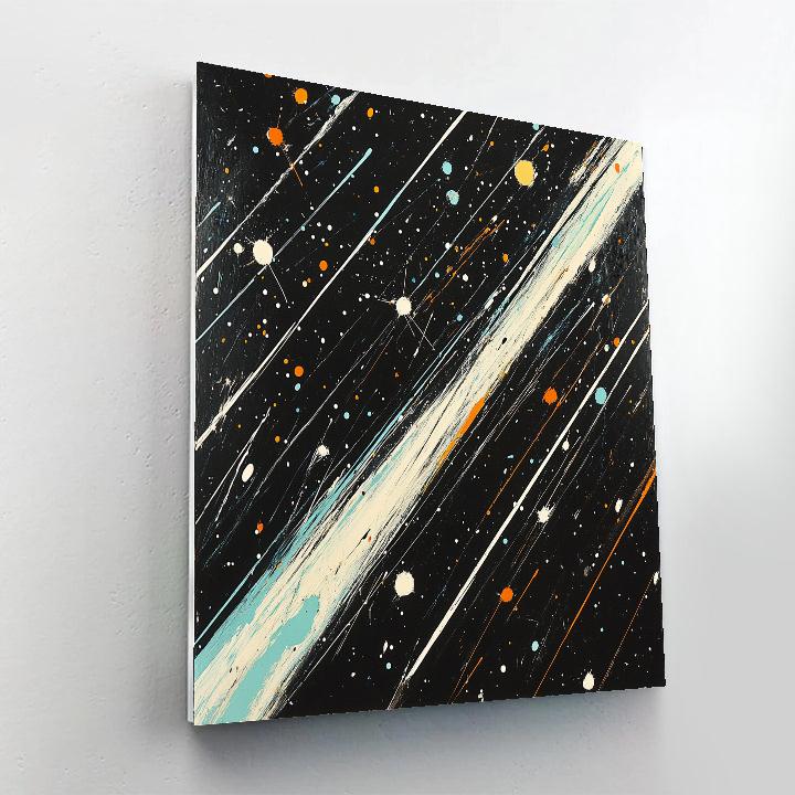 Jackson Pollock Inspired Meteor Shower Abstraction paint by number