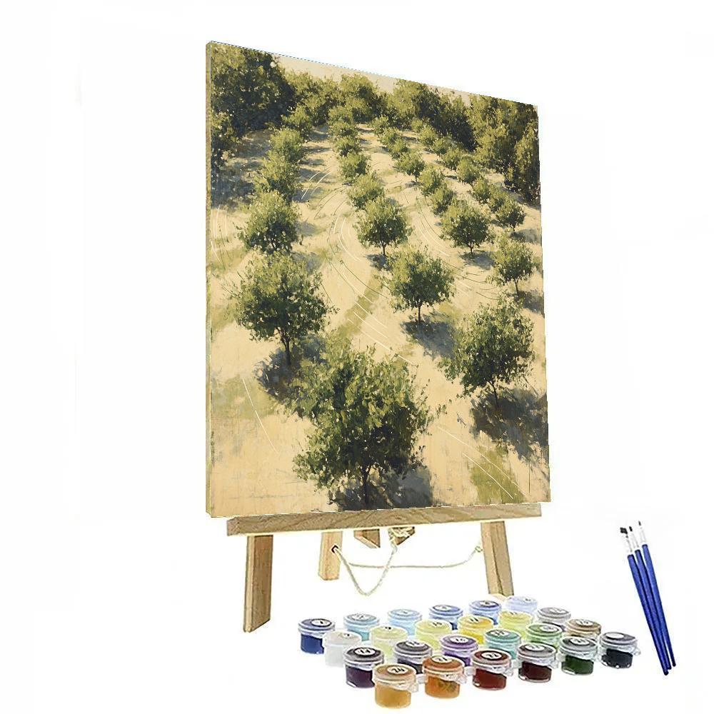 Leonardo Da Vinci Inspired Orchard Wind Maps paint by color